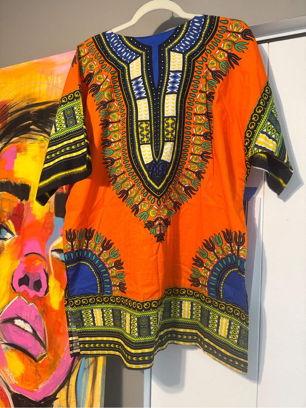 Mama & Papa Traditional African Dashiki Tunic Top OSFM - Picture 6 of 8